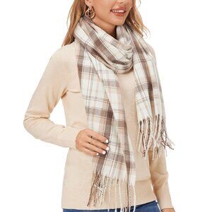 Women's Plaid Scarf Fashion Long Shawl Wrap for Winter Warm Lightweight